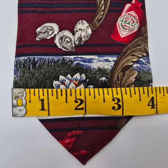 VTG Tabasco Crawfish Men's Silk Tie 4x58 - Picture 8 of 8